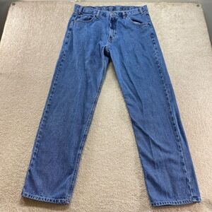 Full Blue Jeans Mens 36x34 Straight Leg Denim Medium Wash Preppy‎ Outdoor